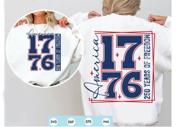 America 1776 SVG, Coquette 4th of July S