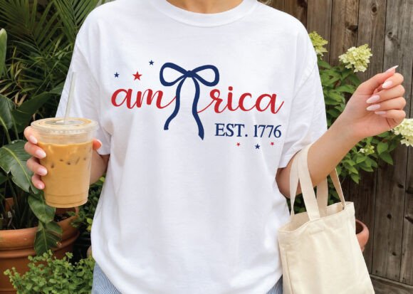 American Coquette Bow SVG PNG, USA PNG