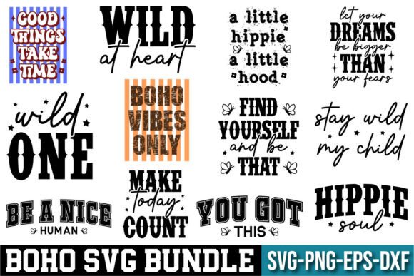 Boho SVG Bundle T-Shirt Design