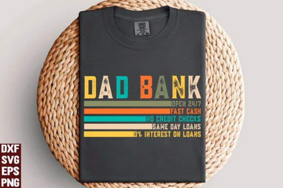 Dad Bank SVG: Funny & Functional Fathers Day Design