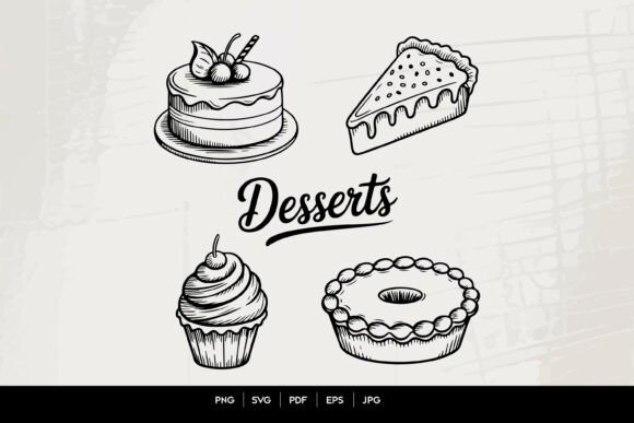 Desserts Bakery SVG Bundle