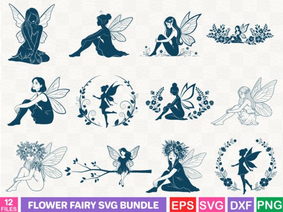 Flower Fairy SVG Bundle