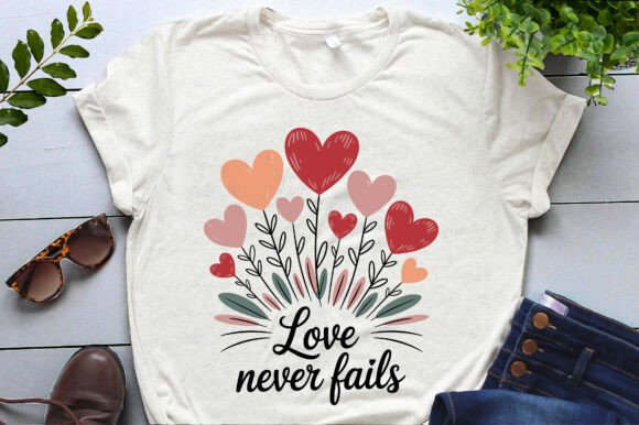 Love Never Fails Valentine’s Day PNG SVG