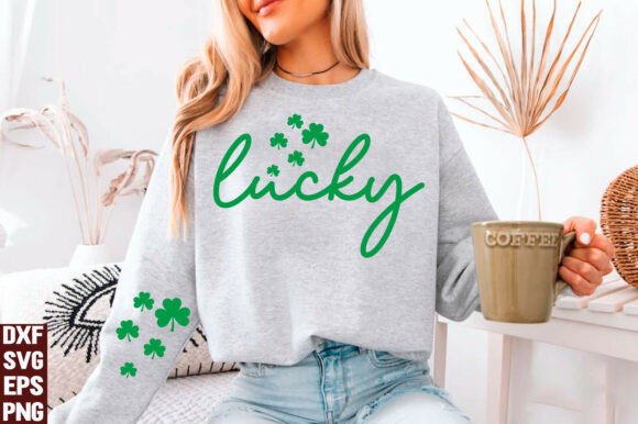 Lucky St Patricks Day Coquette SVG PNG