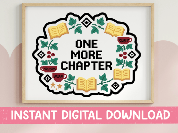 One More Chapter Cross Stitch SVG
